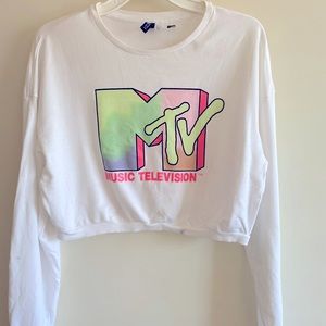 Cropped MTV sweatshirt